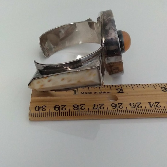 Unique Modernist Darla Nordstrom Sterling Silver Cuff VINTAGE - Picture 11 of 16